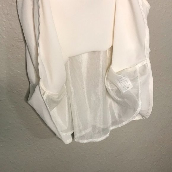 ASTR Cream High Neck Crochet Halter Strappy top - Picture 7 of 7